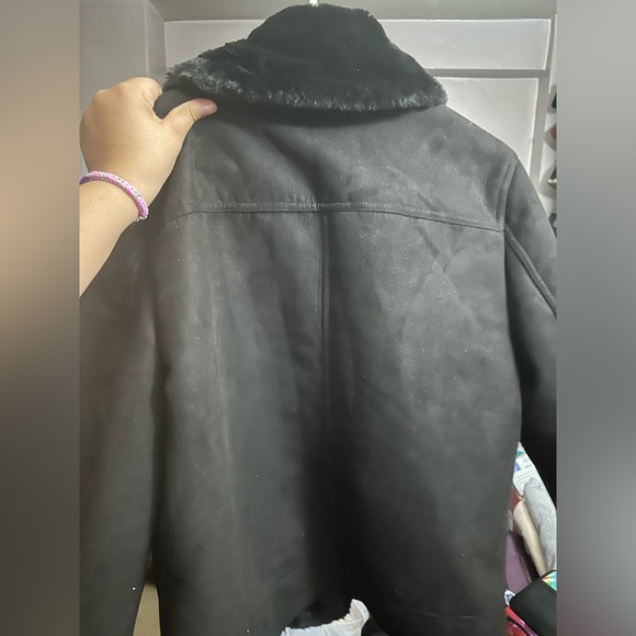 Very warm suede and fur jacket - Picture 6 of 6